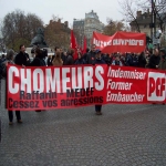 Manifestation de chmeurs et prcaires  Paris le 6 dcembre 2003 photo n8 